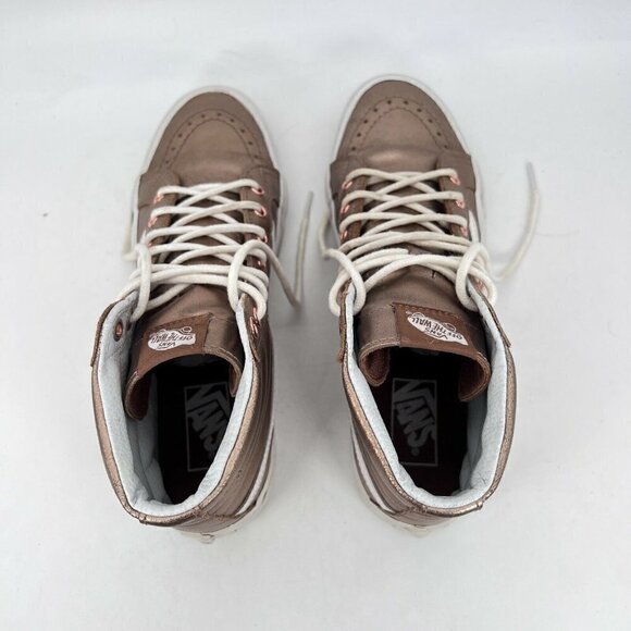 Vans Off The Wall Unisex Size 7M 8.5W Sneaker Shoes Metallic Gold 721277 - Picture 5 of 12